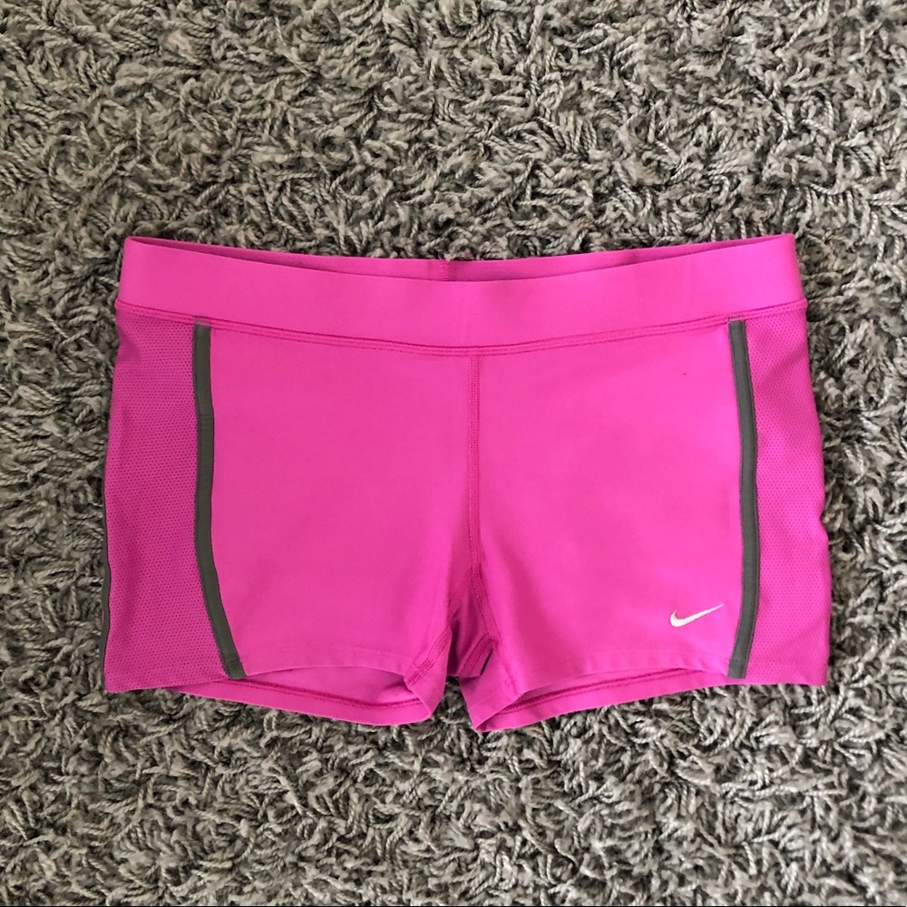 Nike Dri-Fit hot pink shorts size M
